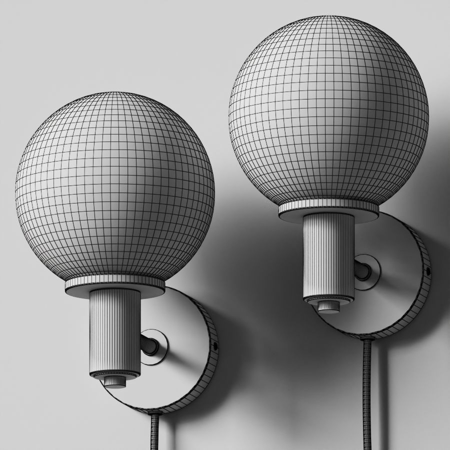 Globe Wall Light by Heals 3D model_1