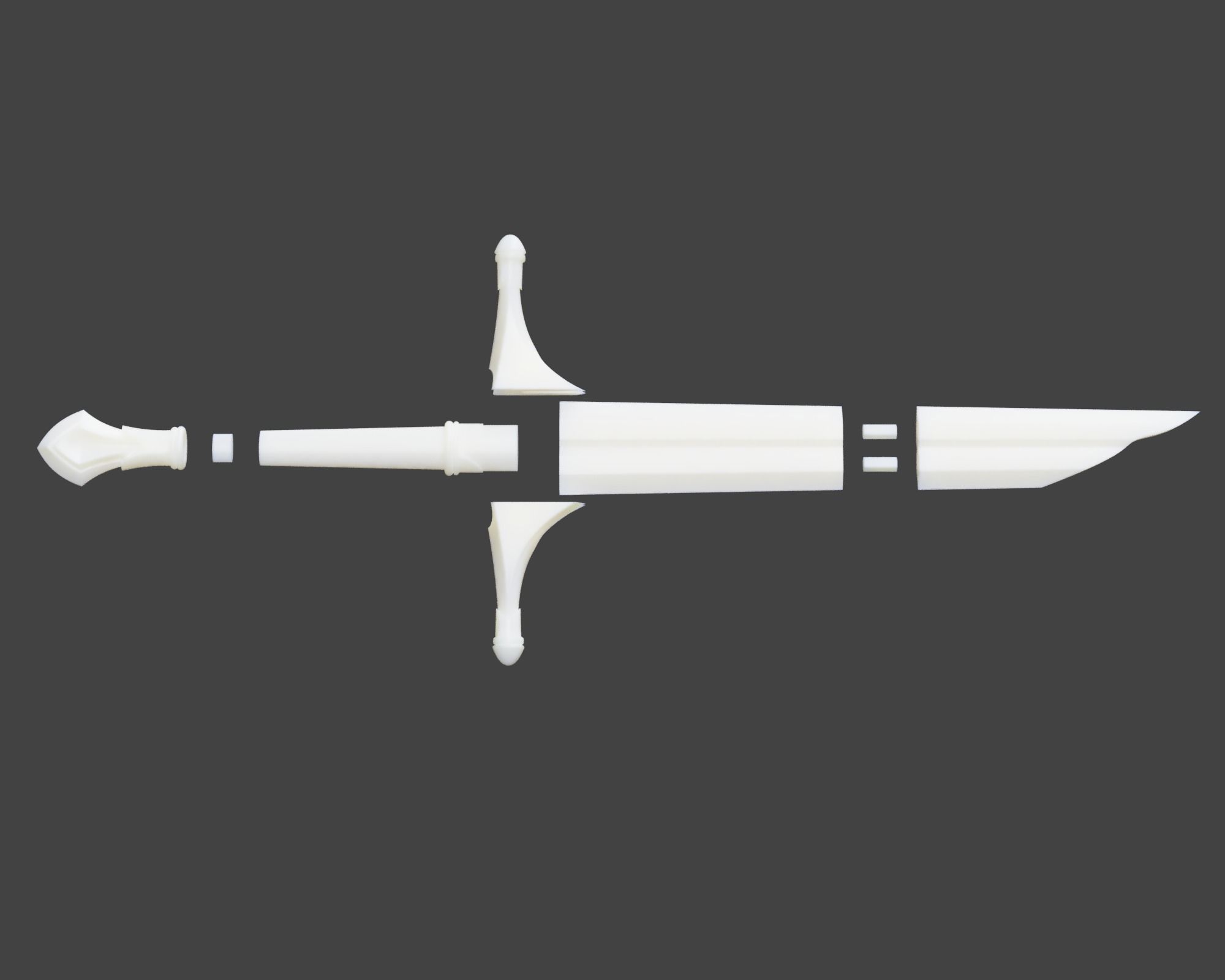 Acharn - Dirhael sword - Shadow of Mordor - 3D Printable 3D print model_6
