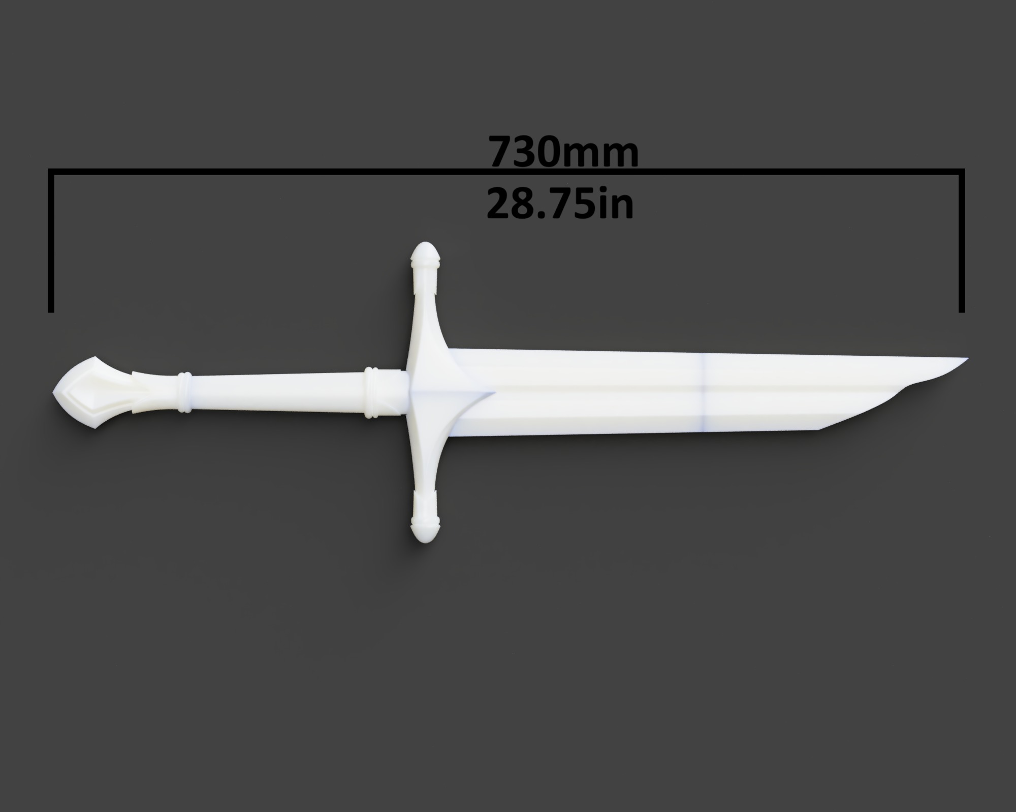 Acharn - Dirhael sword - Shadow of Mordor - 3D Printable 3D print model_3