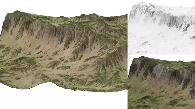 Mountains terrain 8k textures