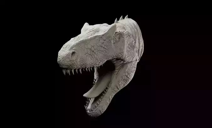 Allosaurus head intended for 3D printing