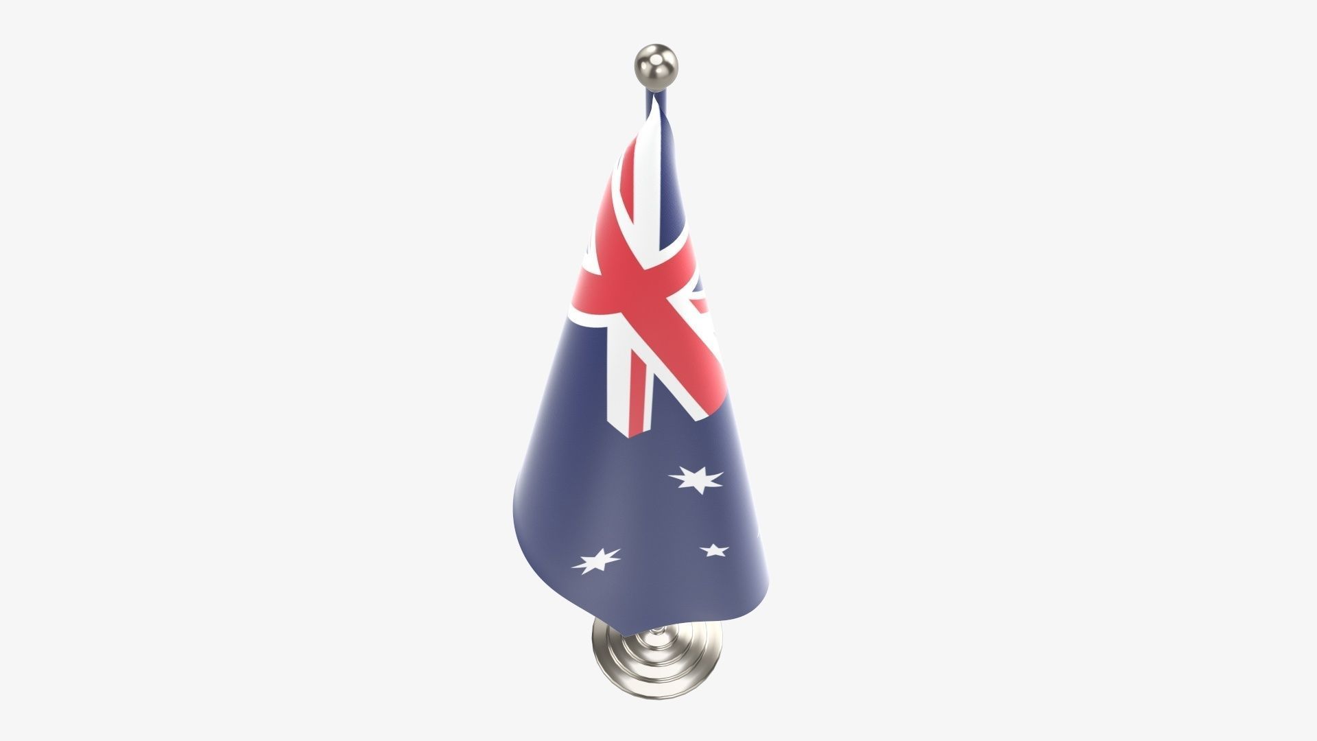 Desk flag decorative tall 3D model_5