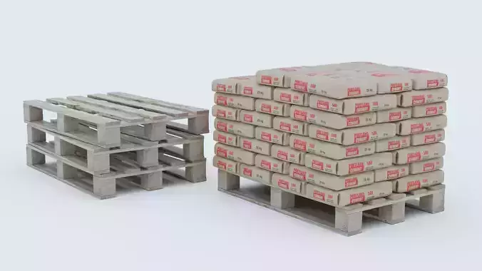 Cement Bags on Pallet