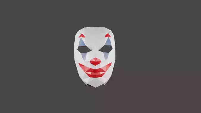 diy joker mask papercraft template