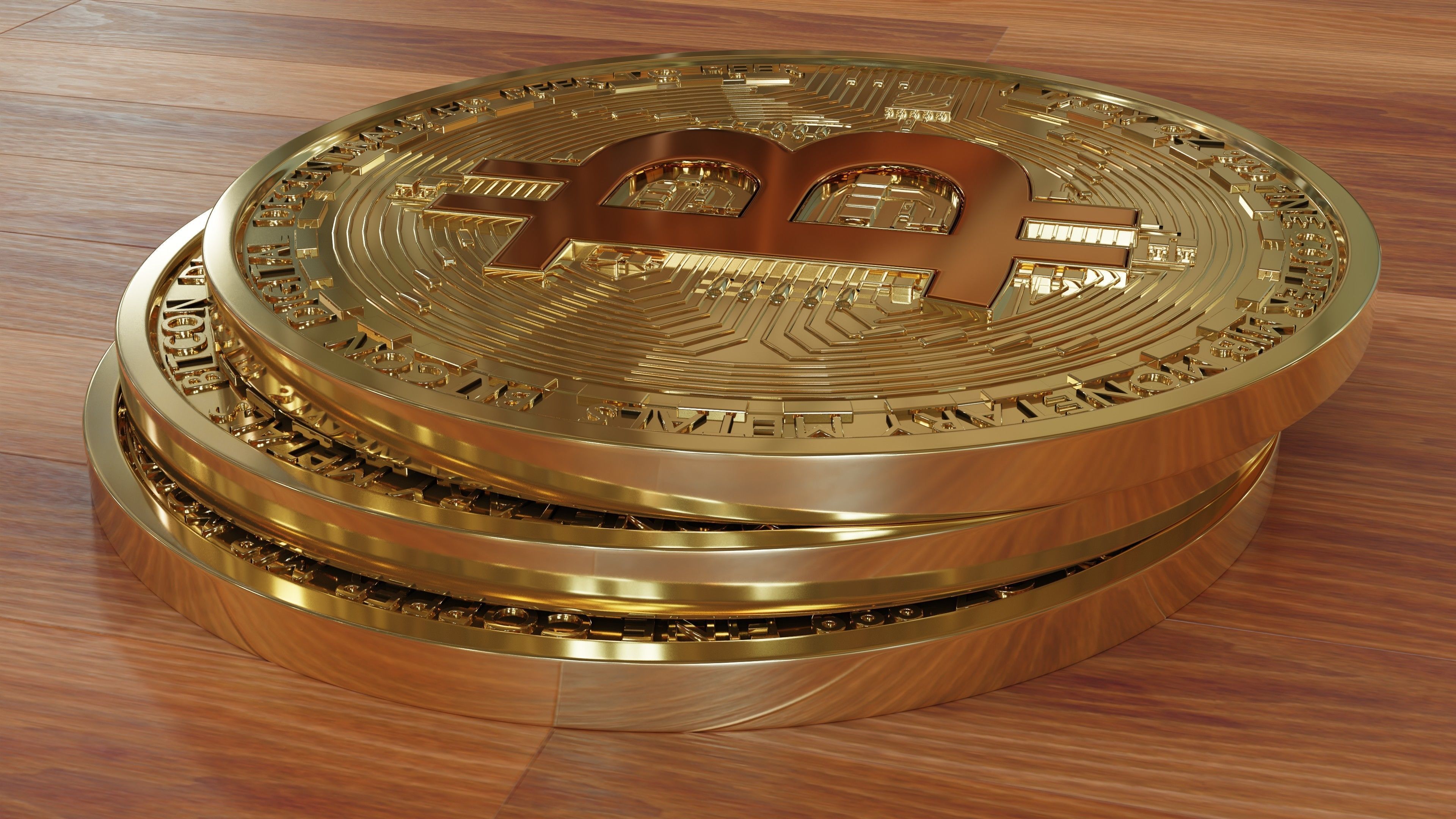 Bitcoin is a new kind of money Free 3D model_2