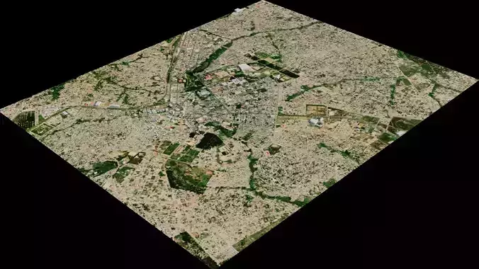 Huambo city from space