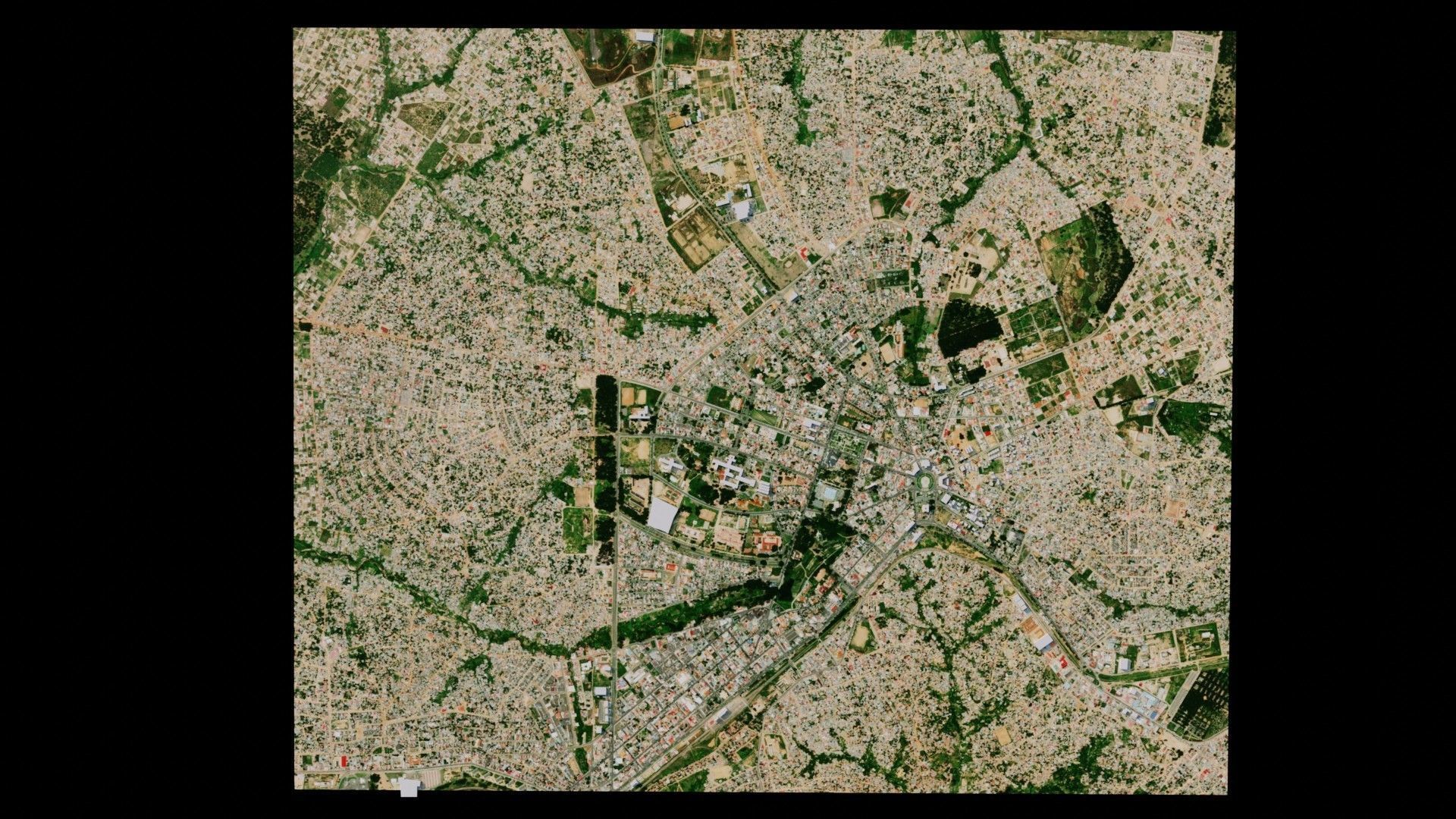 Huambo city from space 3D model_2