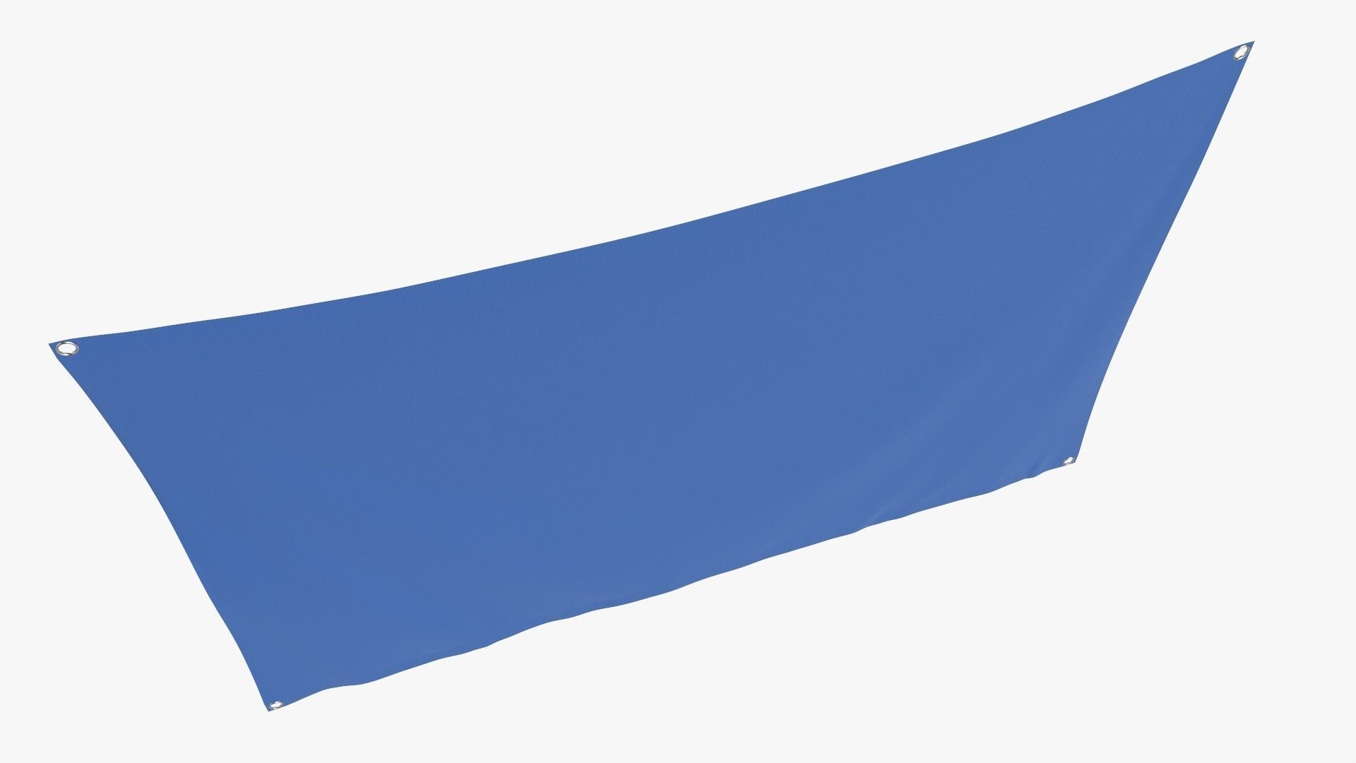 Hanging wall banner with eyelets mockup 3D model_2