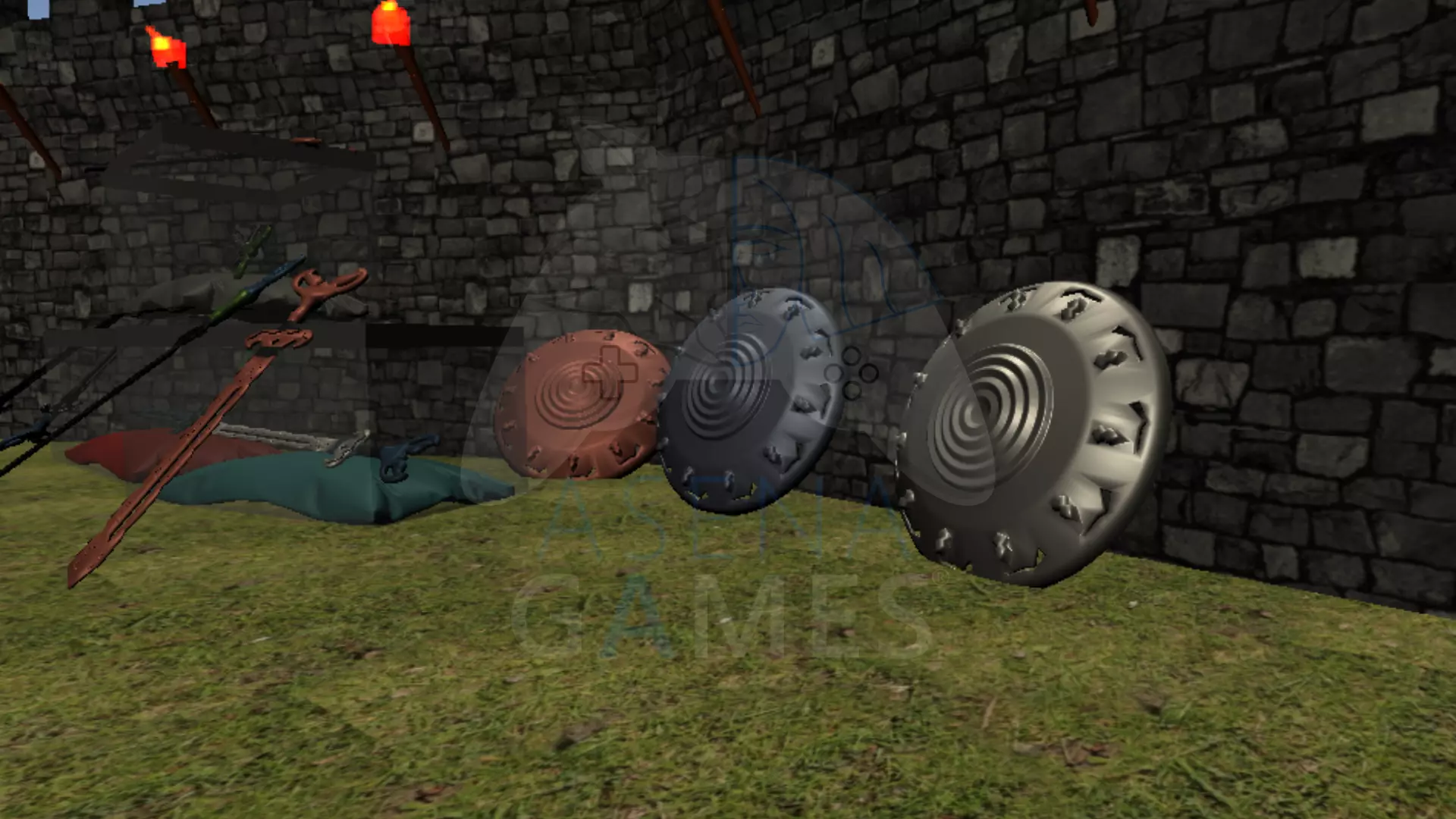 SABER AND SHiELD ASSETS BY ASENA GAMES STUDiO 3D model_0