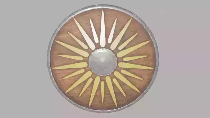 Wooden and Metallic shield
