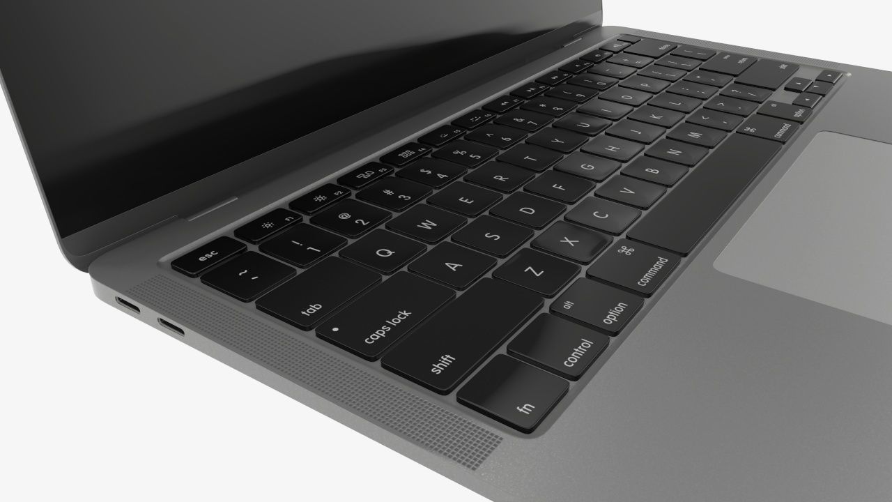 Open laptop mockup 01 3D model_3