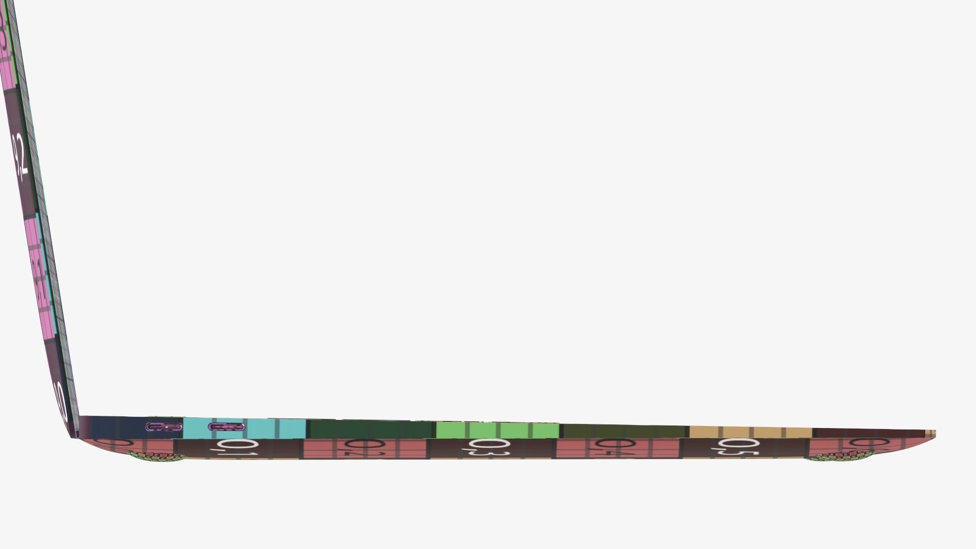 Open laptop mockup 01 3D model_23