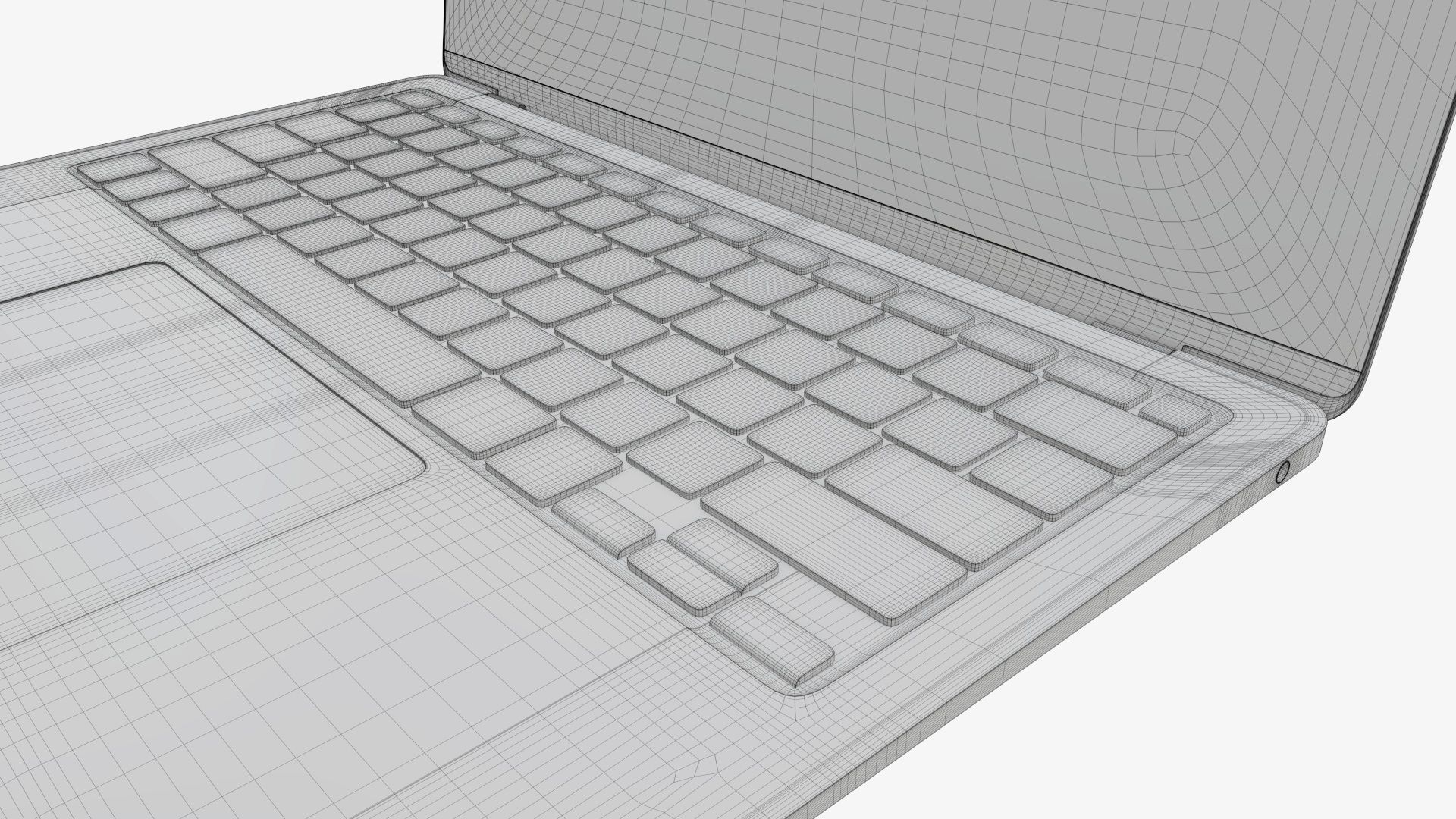 Open laptop mockup 01 3D model_12