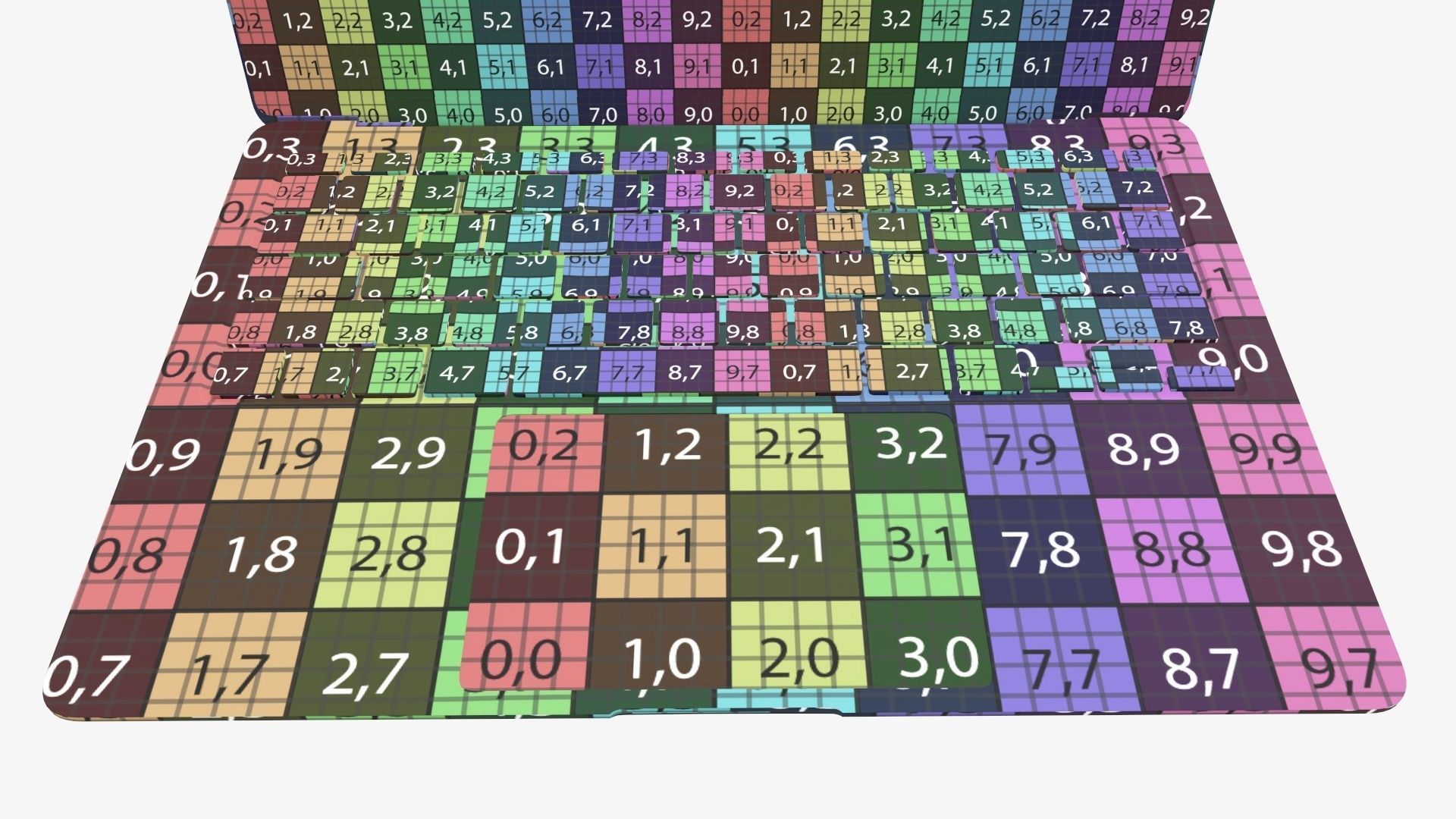 Open laptop mockup 01 3D model_21