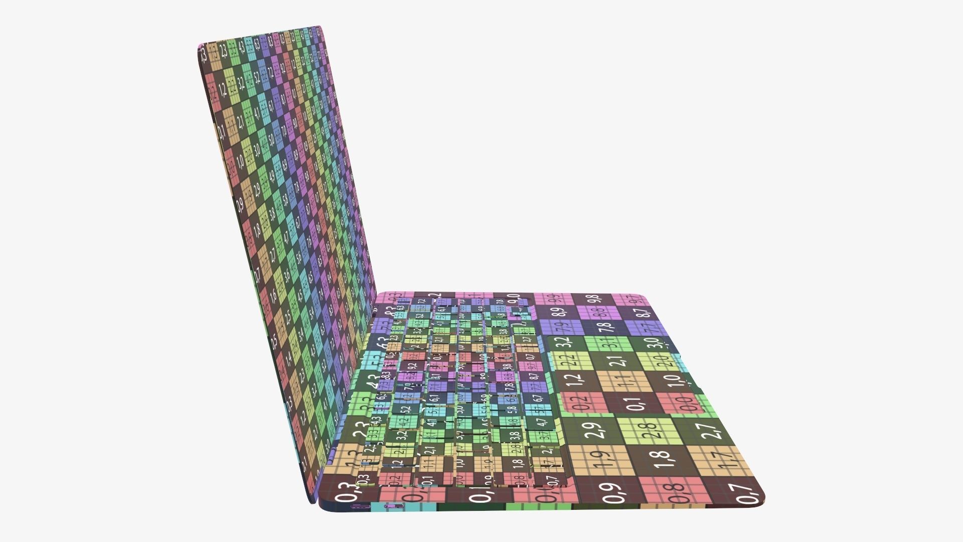 Open laptop mockup 01 3D model_17