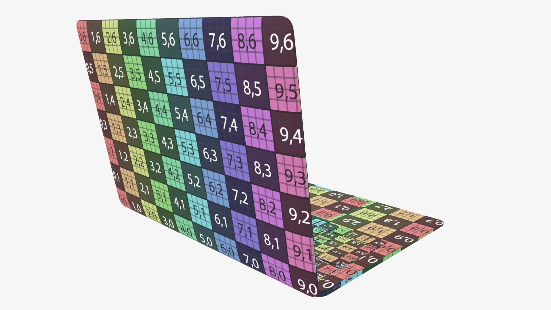 Open laptop mockup 01 3D model_18