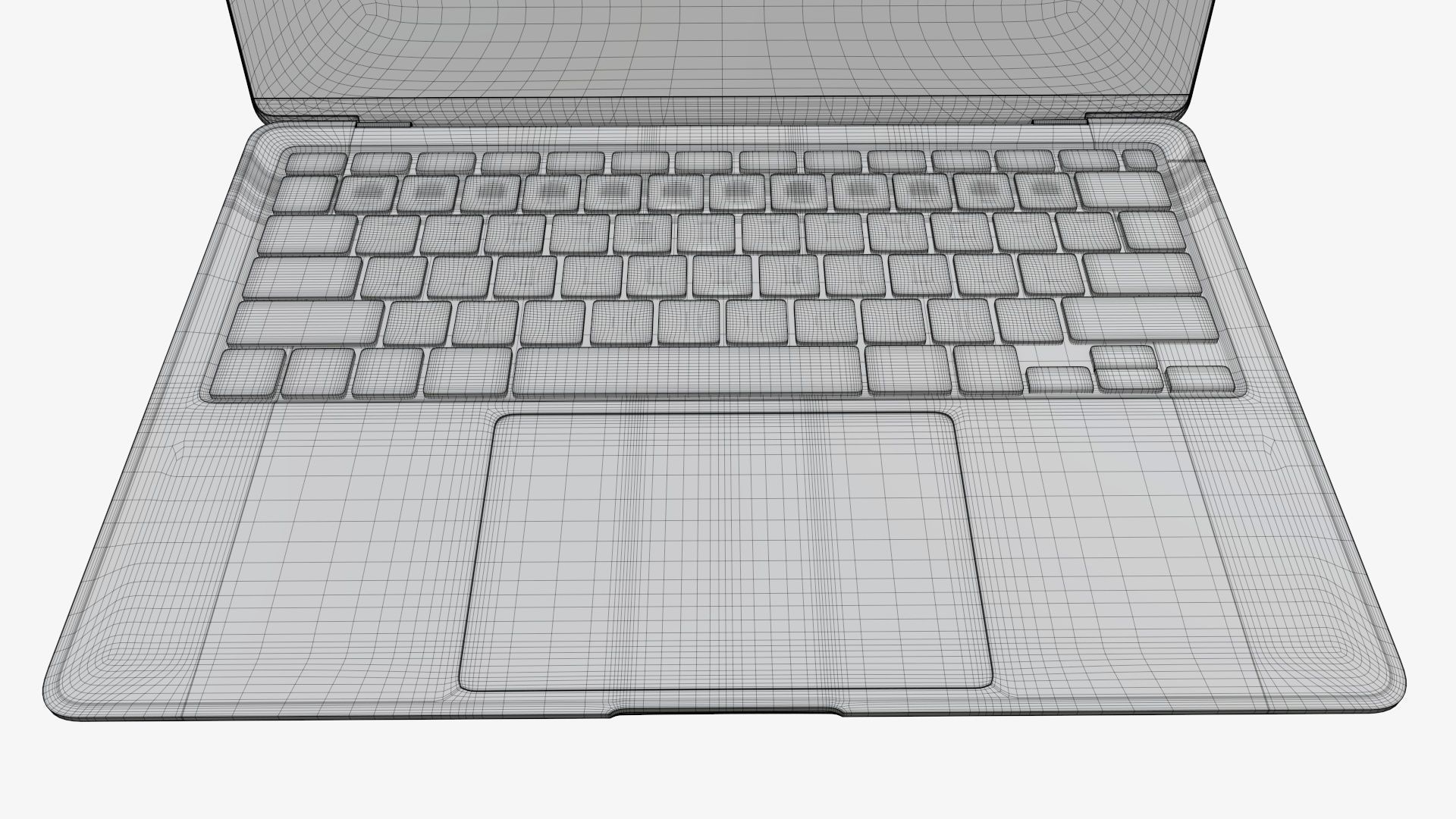 Open laptop mockup 01 3D model_13