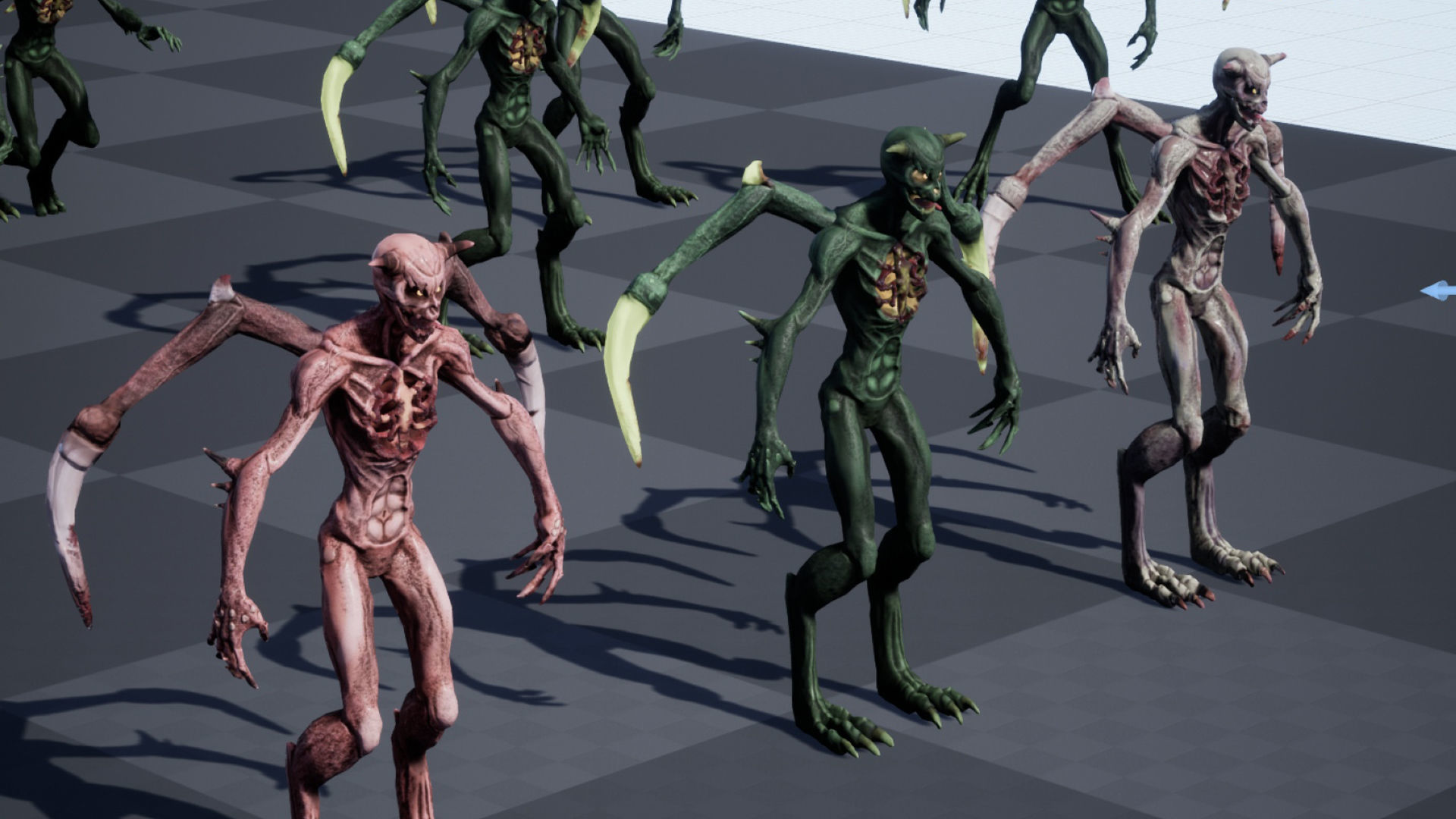 Monster Demon Skeleton Low poly model Low-poly 3D model_20