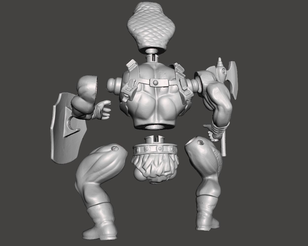 SUNGOLD COBRA VINTAGE GALAXY WARRIOR ACTION FIGURE COMPLETE 3D print model_6