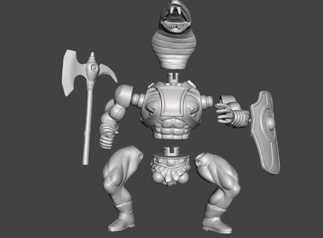 SUNGOLD COBRA VINTAGE GALAXY WARRIOR ACTION FIGURE COMPLETE 3D print model_5