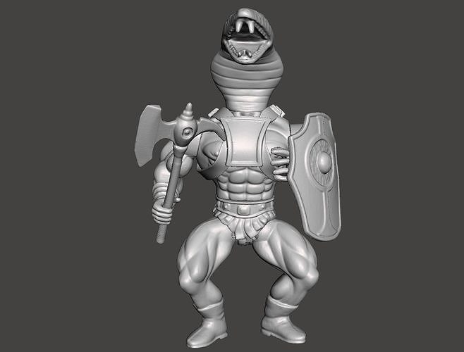 SUNGOLD COBRA VINTAGE GALAXY WARRIOR ACTION FIGURE COMPLETE 3D print model