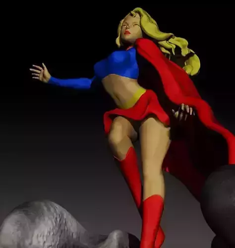 Supergirl DC comic 3D model