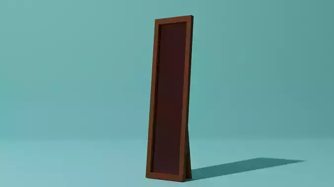 Wooden mirror