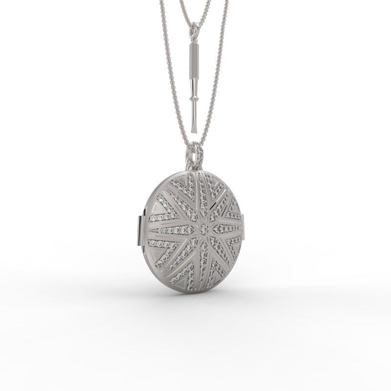 Reliquary Pendant with Key - Jewelry 3D - PG-412 3D print model_17