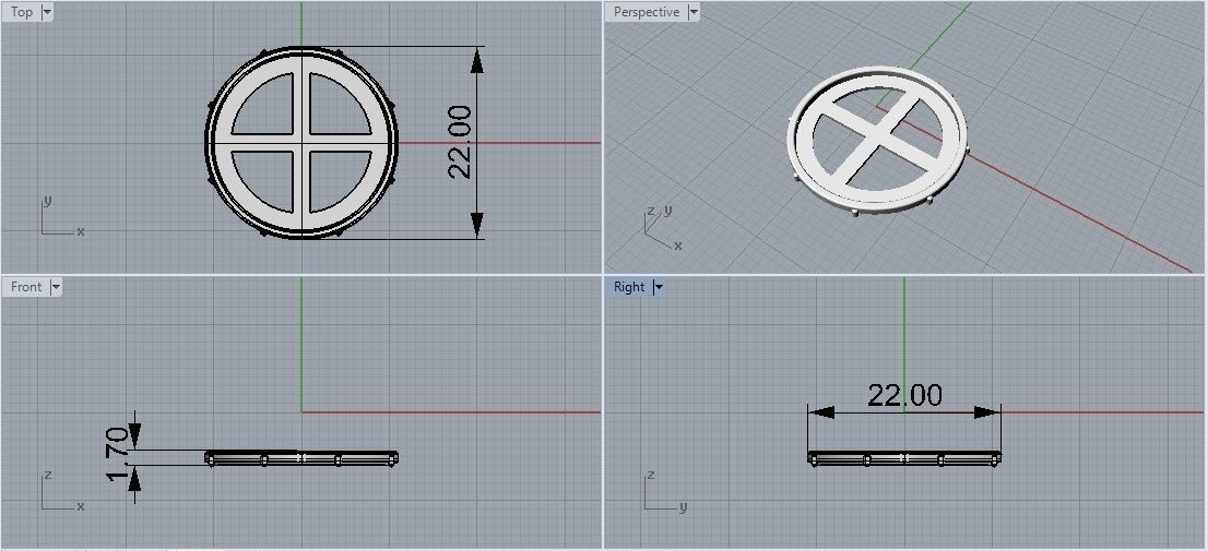 Reliquary Pendant with Key - Jewelry 3D - PG-412 3D print model_28