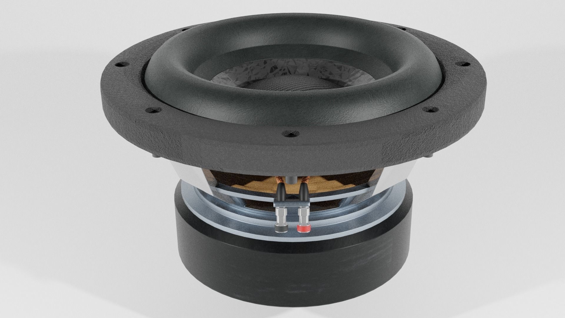 Woofer Speaker Clean 01 - Blender 3d 3D model_2