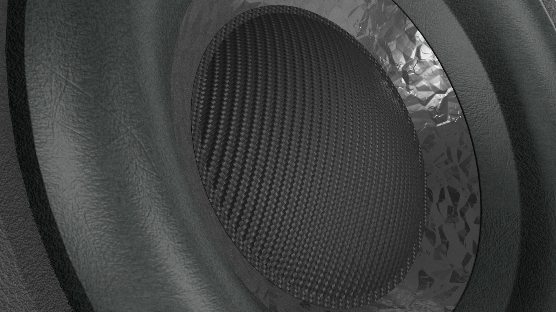 Woofer Speaker Clean 01 - Blender 3d 3D model_3