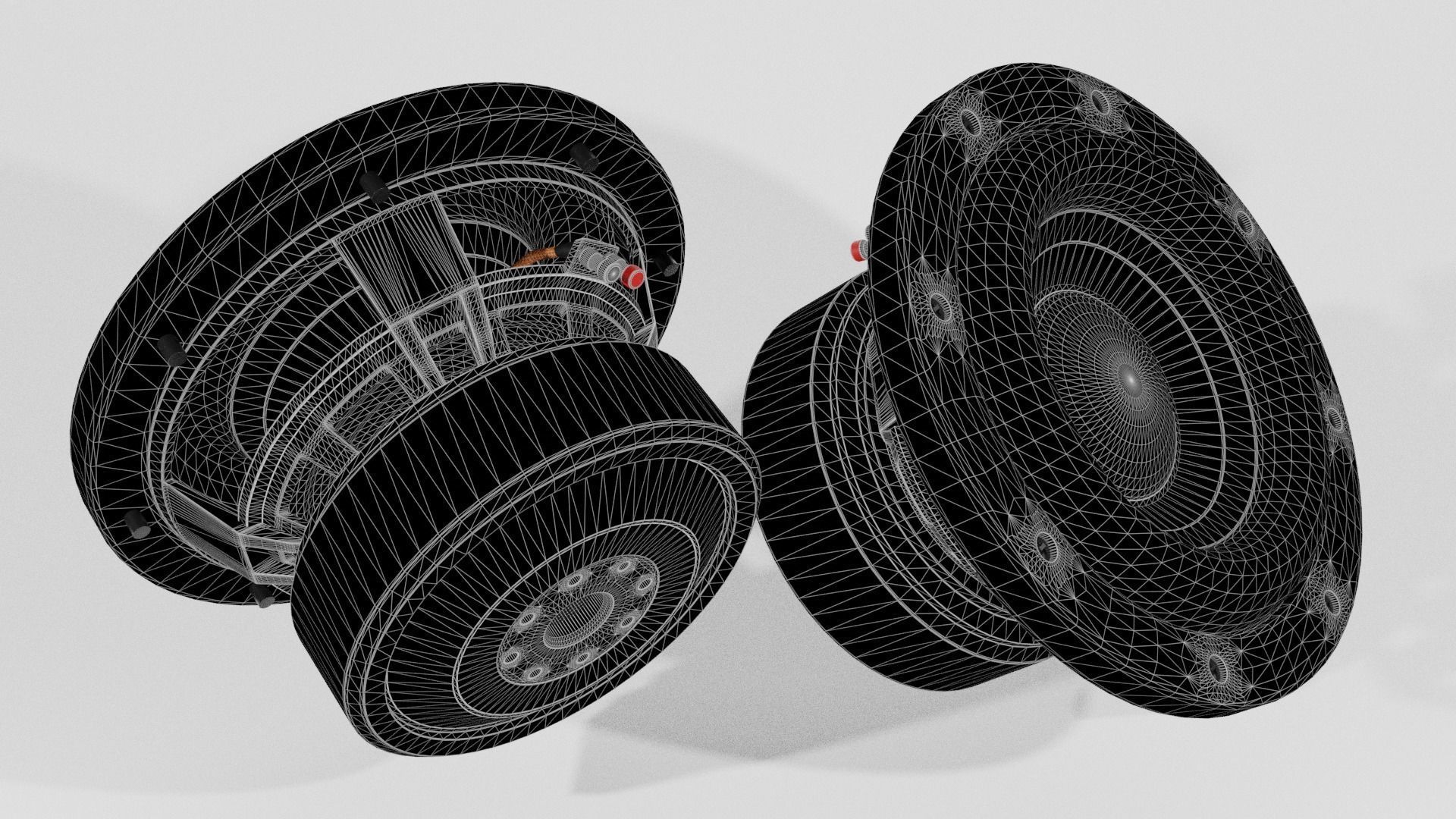 Woofer Speaker Clean 01 - Blender 3d 3D model_10