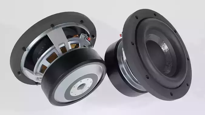 Woofer Speaker Clean 01 - Blender 3d