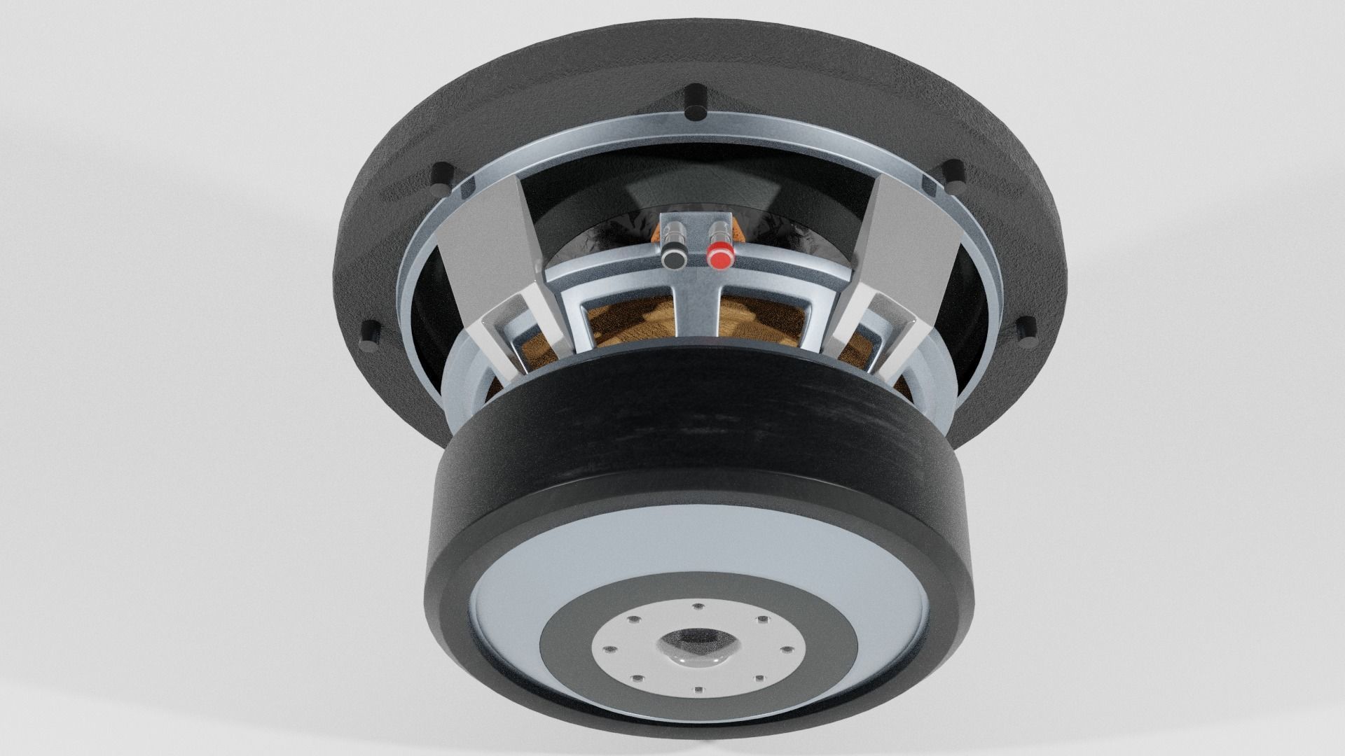 Woofer Speaker Clean 01 - Blender 3d 3D model_6