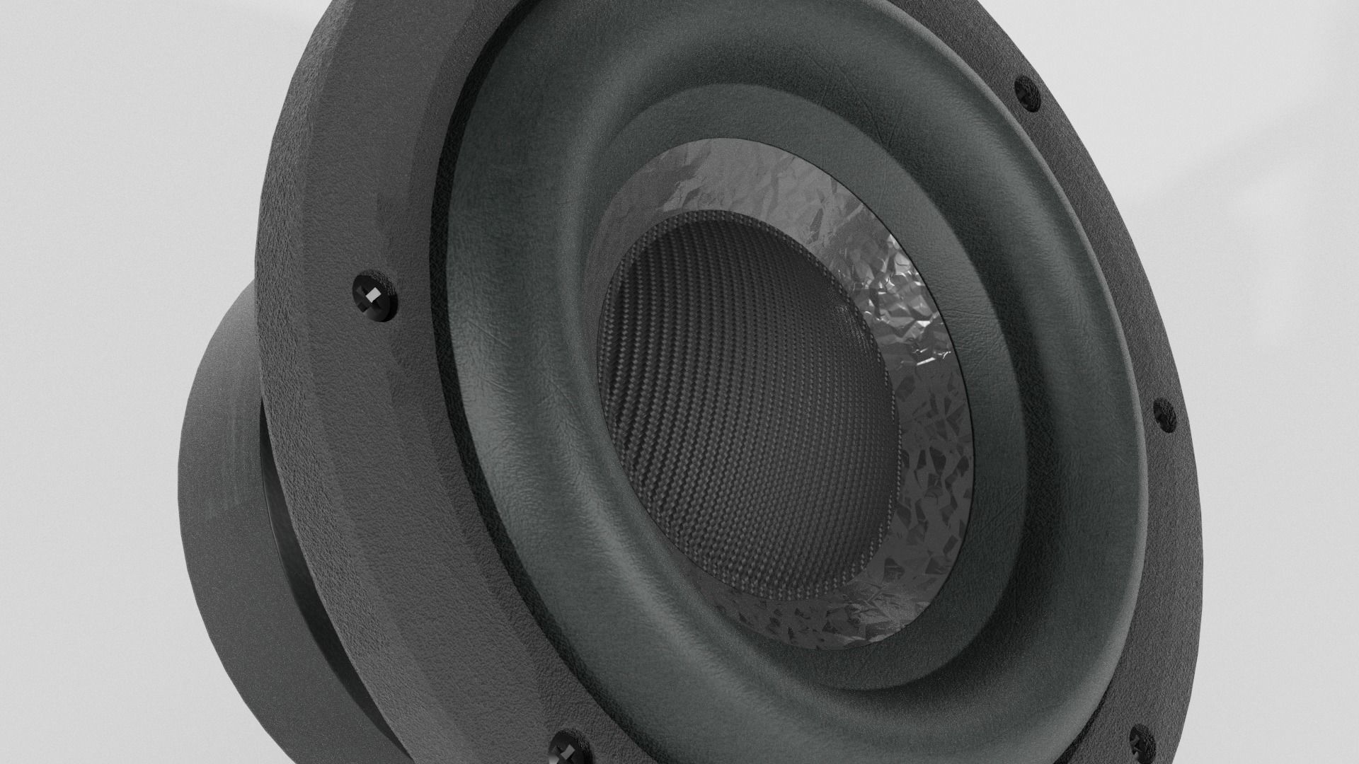Woofer Speaker Clean 01 - Blender 3d 3D model_4