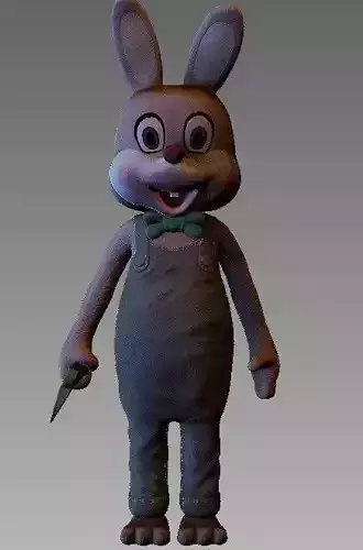 ONE10 scale Robbie the Rabbit-Silent hill 3 statue stl for print 3D print model