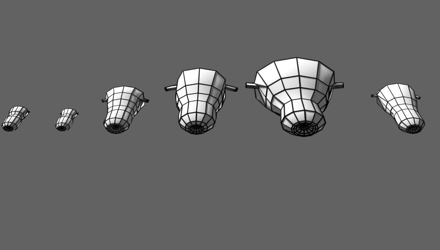 uterus stages  cut section animated labelled 3D model_12