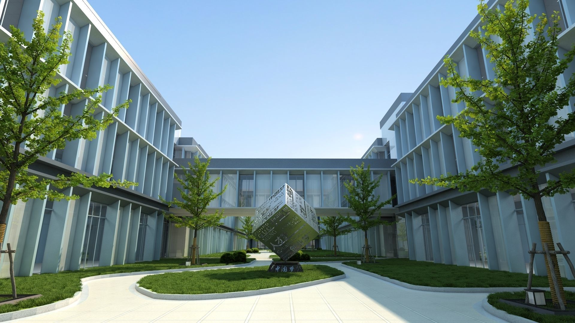Office building 3D model_1