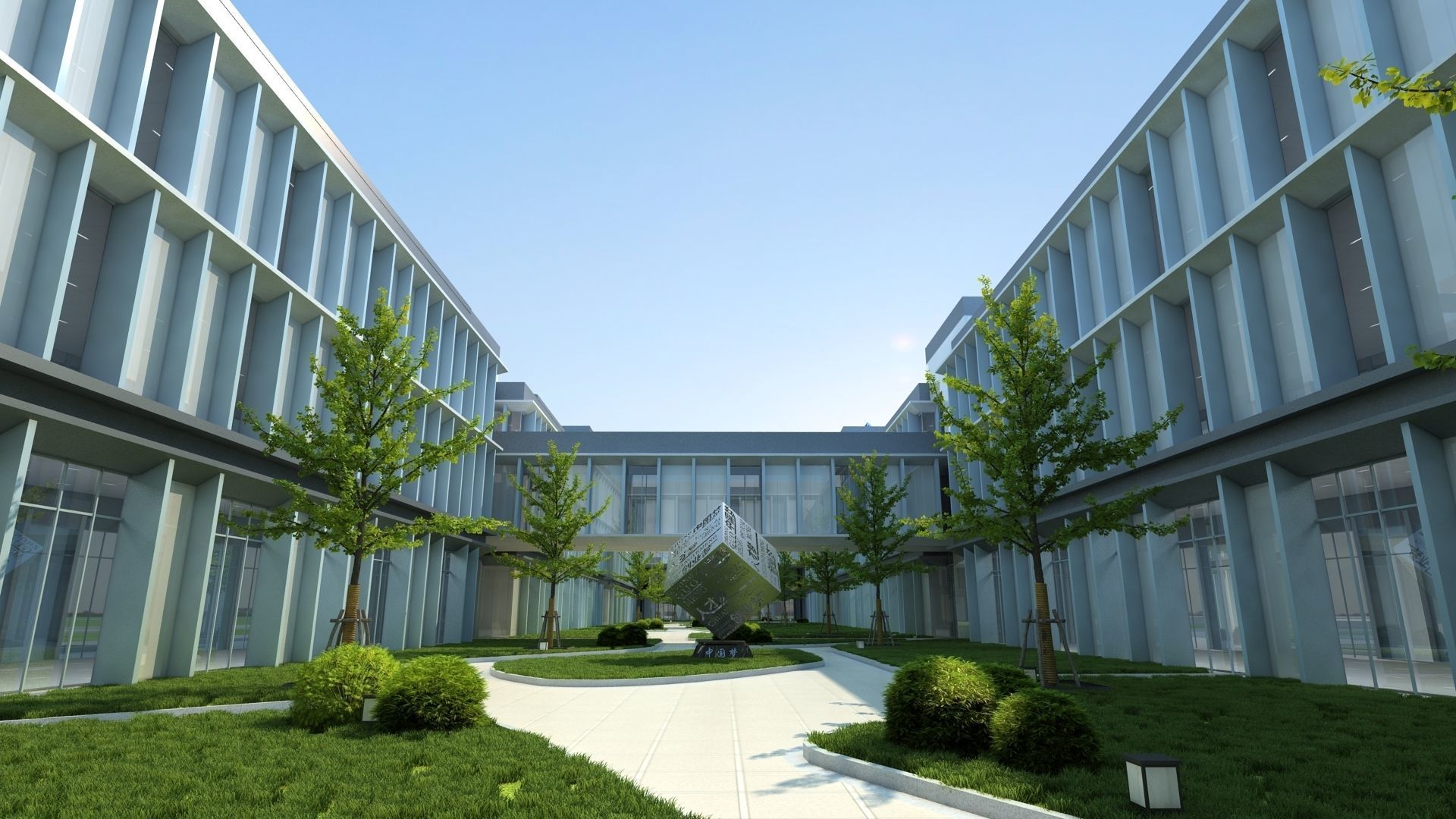 Office building 3D model_4