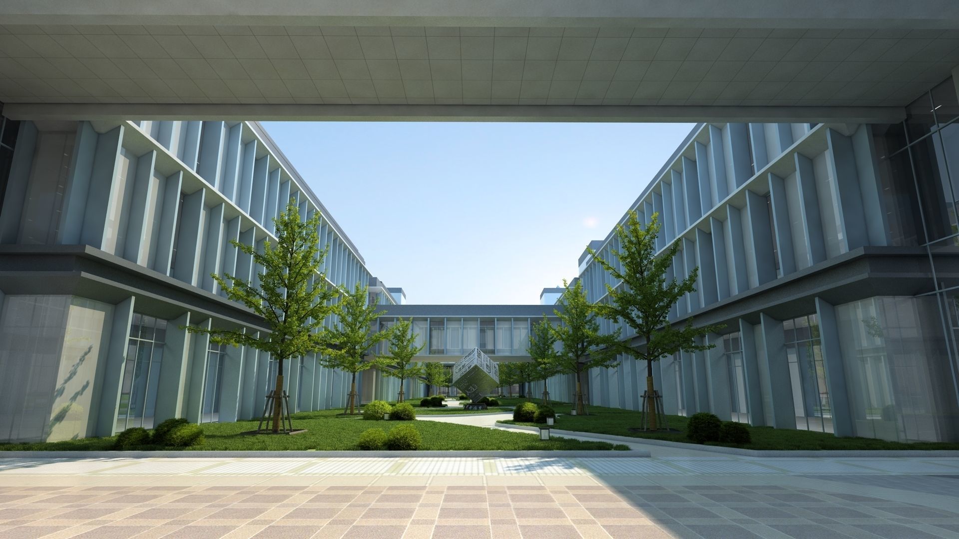 Office building 3D model_2