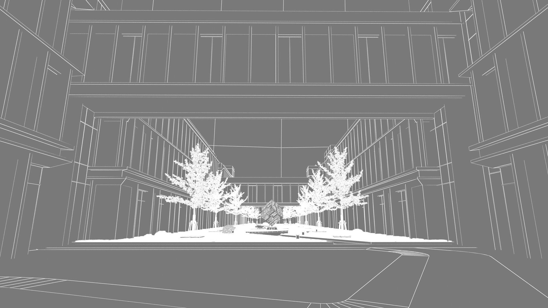 Office building 3D model_7