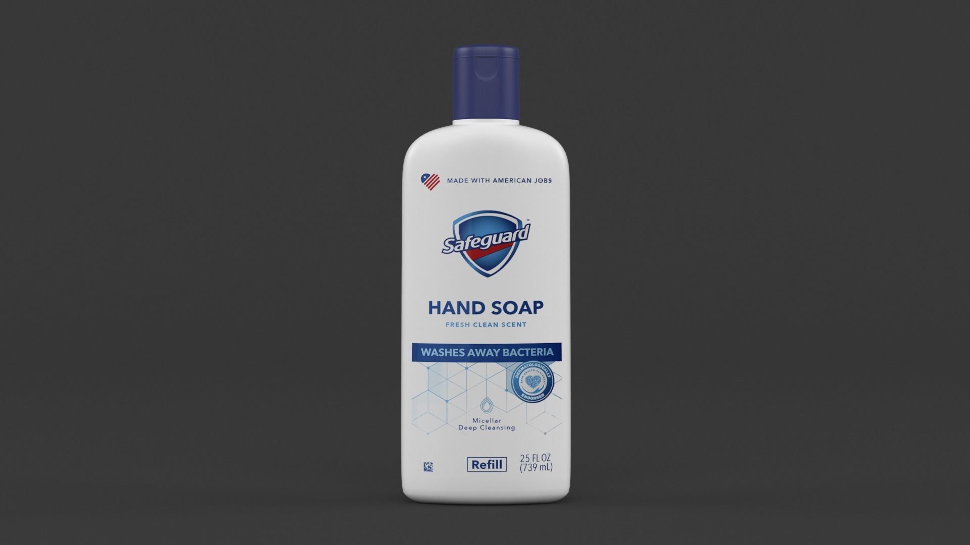 Safeguard Hand Soap 3D model_1