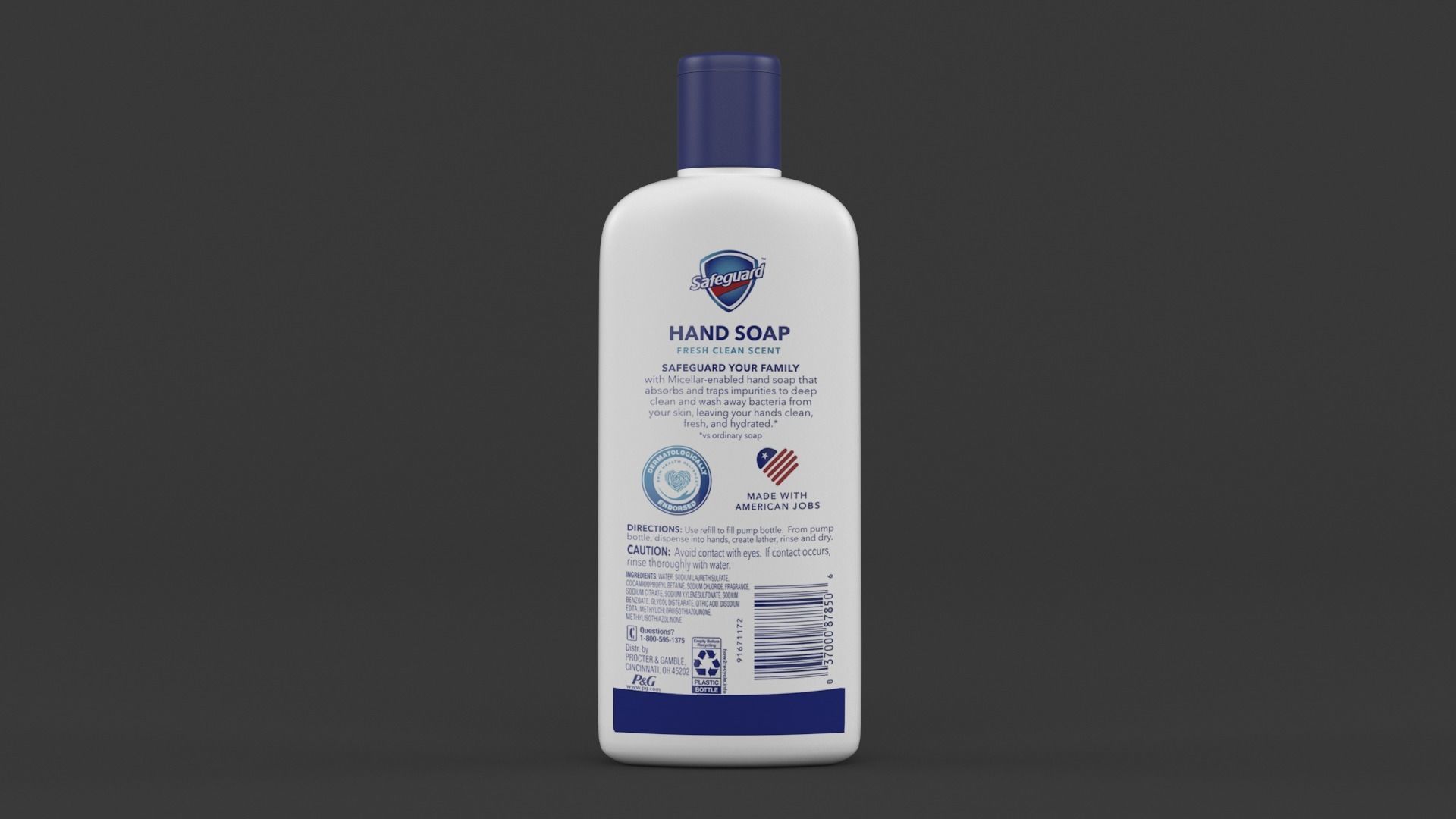 Safeguard Hand Soap 3D model_2
