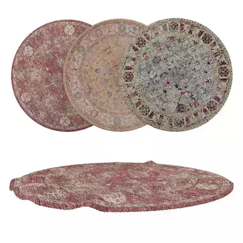 Round Rug Set 302