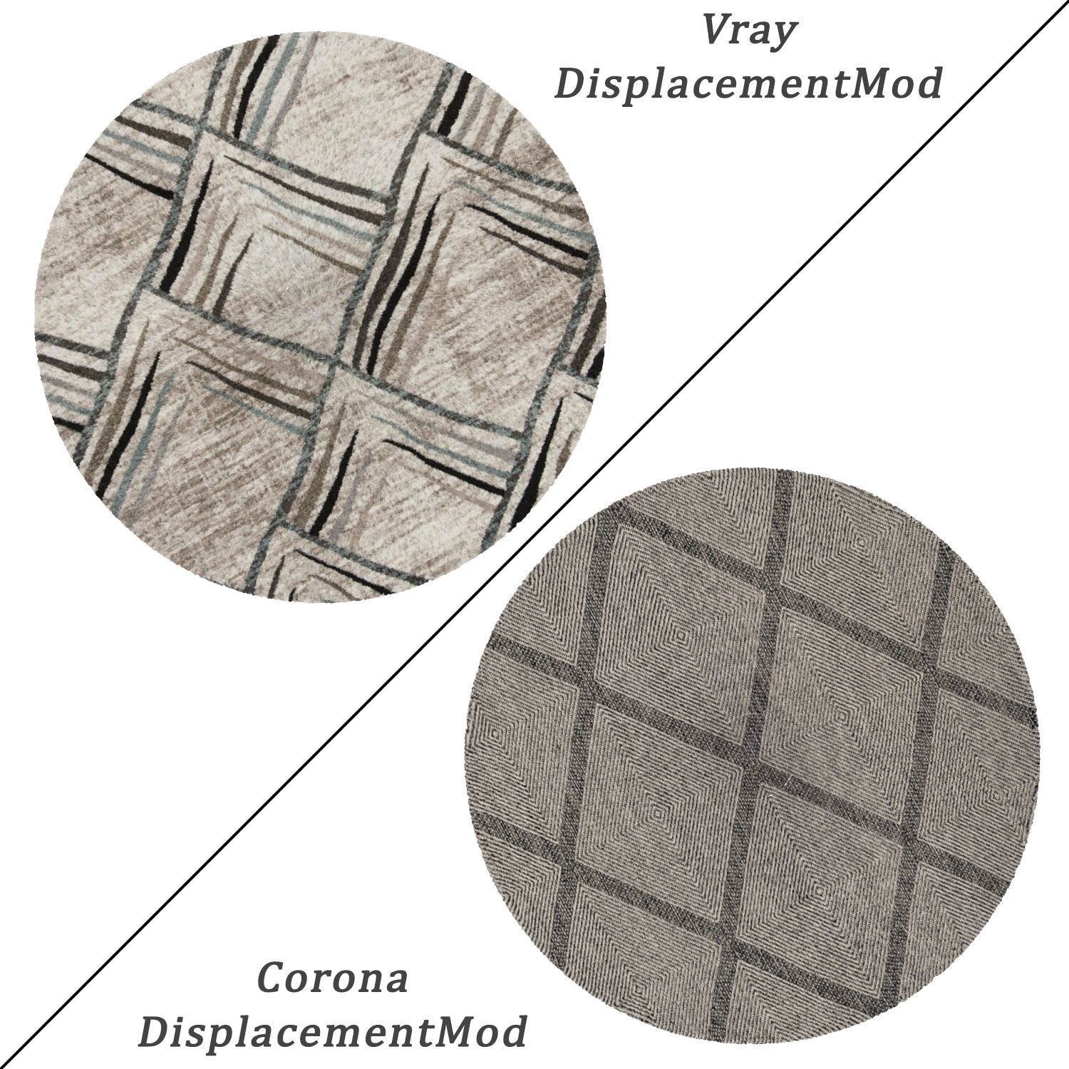 Round Rug Set 306 3D model_1