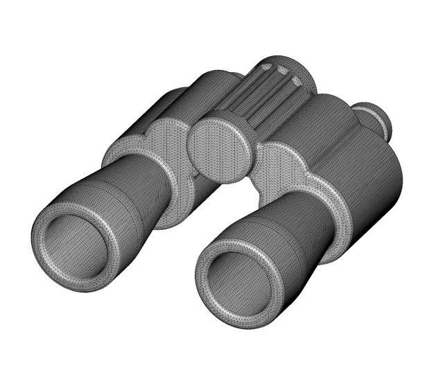 Classic Binocular 3D print model_3