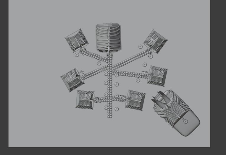 scavengers vikings style village 3 main buildings  Low-poly 3D model_13