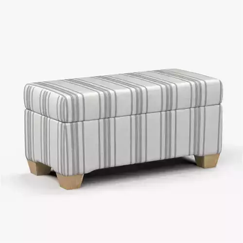 Pembroke storage bench stripe neutral