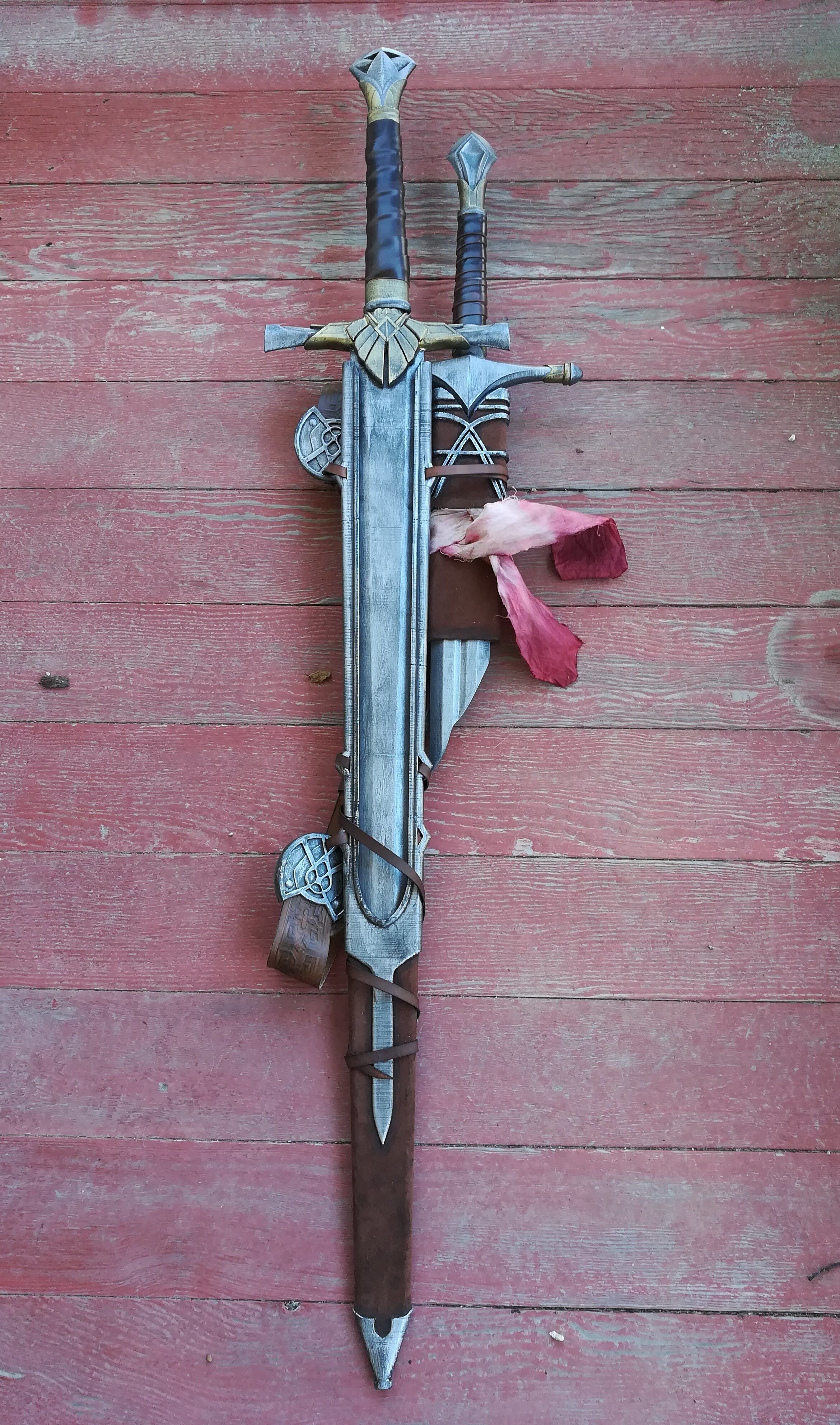 Talion Sword belt and Scabbards - Shadow of Mordor 3D Printable 3D print model_21