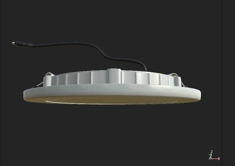 led light ceiling 3D model_9